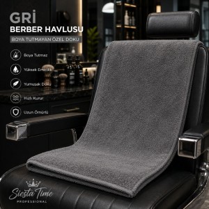 Boya Tutmayan Berber Havlusu Gri
